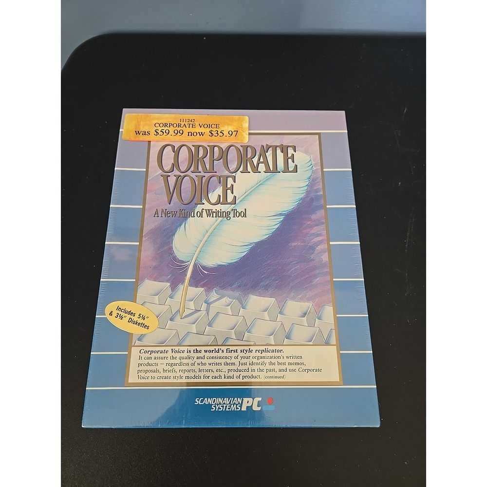 Corporate‎ Voice a New Kind of writing tool Scandinavian system PC